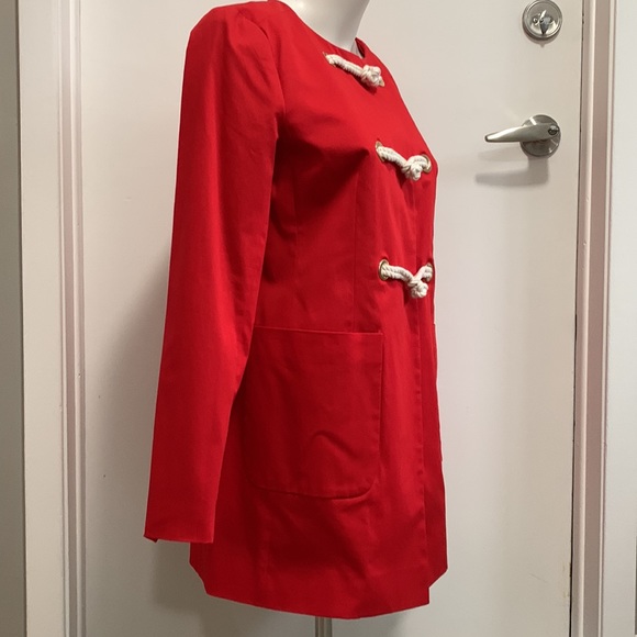 J.CREW red Trenchcoat - Picture 3 of 16